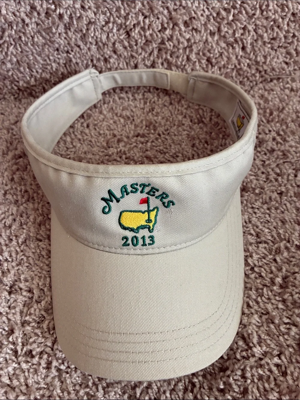 Masters 2013 Khaki Golf Tournament Visor